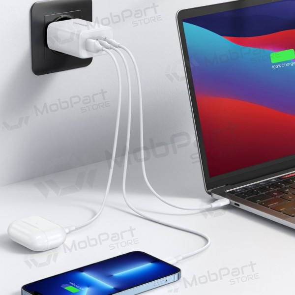 Lader buitinis Ugreen CD275 2xUSB-C/USB-A 65W wit