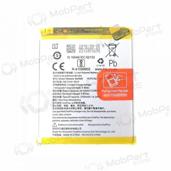 OnePlus 6T (BLP685) batterij / accu (3700mAh)