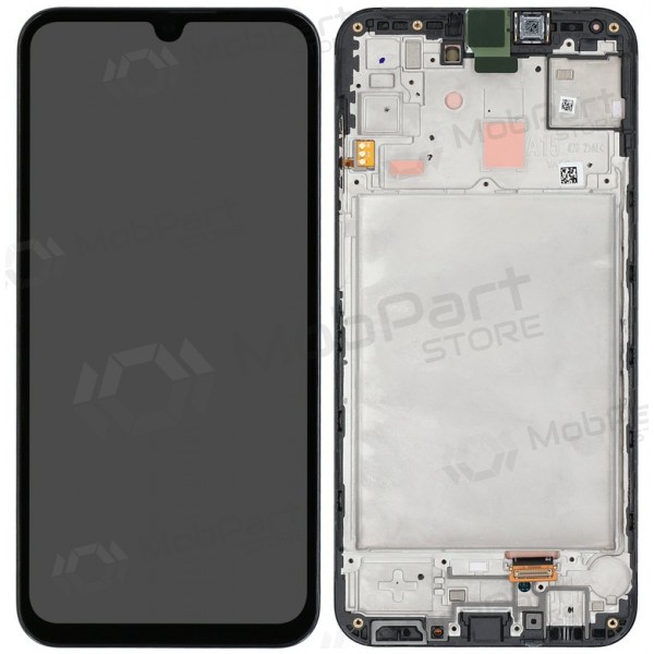 Samsung Galaxy A15 scherm (zwart) (met frame) (origineel)