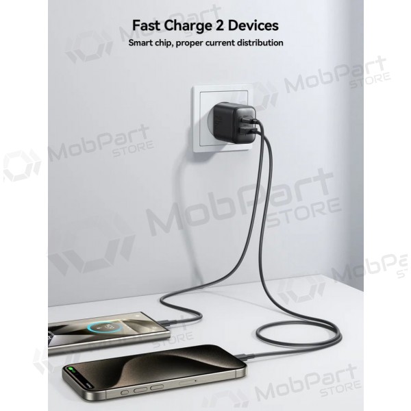 Lader Joyroom JR-TCF13 USB-C/USB-A 25W zwart