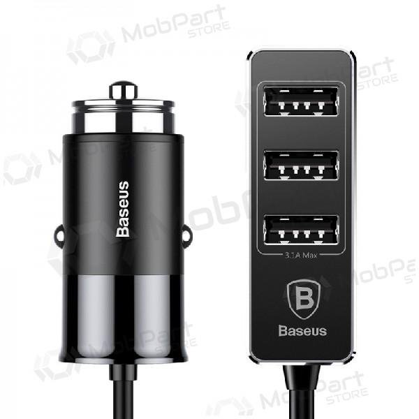 Baseus Autolader CCTON-01 (4x USB 5.5A) (zwart)