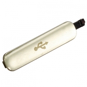 Samsung G900F Galaxy S5 oplaadpoortklepje - (auksinis)