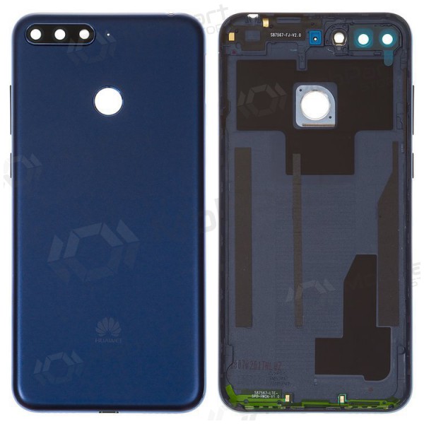 Huawei Y6 Prime 2018 achterklep (blauw) (gebruikt Grade C, origineel)