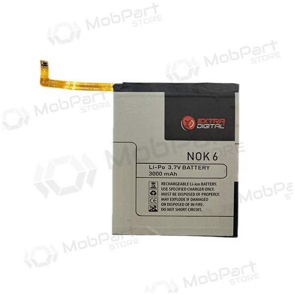 Nokia 6 batterij / accu (3000mAh)