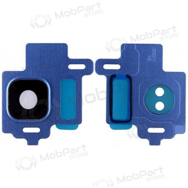 Samsung Galaxy S8 cameraglas (met frame) (blauw)