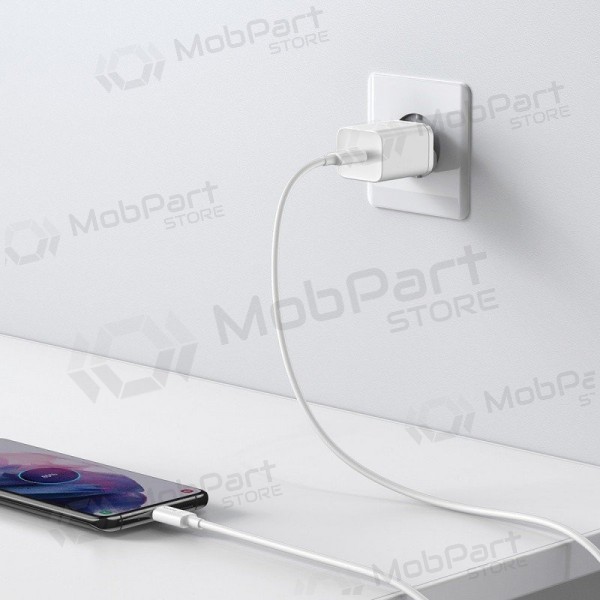 Lader buitinis Baseus Super Si 25W + Type-C 1.0m wit TZCCSUP-L02