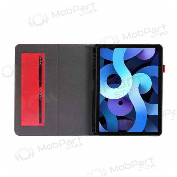 Rood Opvouwbaar Leren Hoesje voor Samsung Galaxy Tab A8 10.5 (2021)