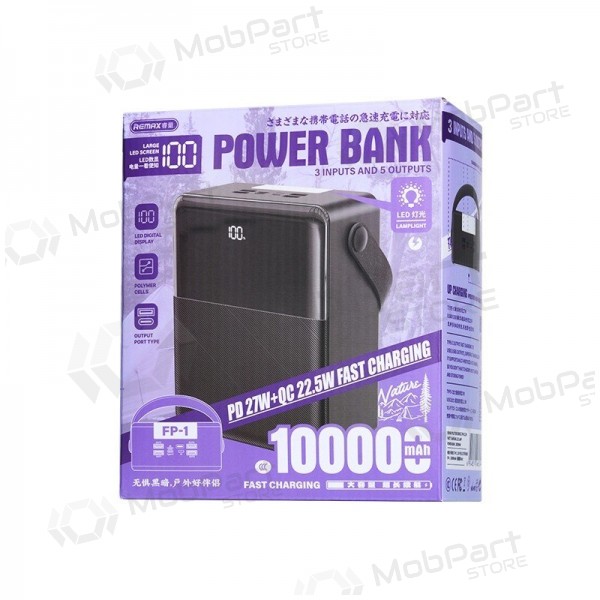 Externe batterij Power Bank Remax FP-1 22.5W 100000mAh zwart