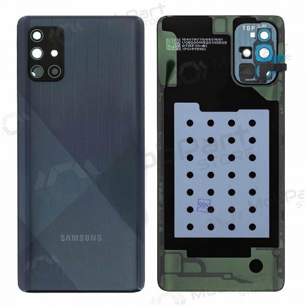 Samsung A715 Galaxy A71 2020 batterijklep zwart (- Prism Crush Black) (- naudotas grade C, originalus)