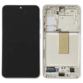 Samsung Galaxy S23 scherm (origineel) (met frame) (lichtgroen)