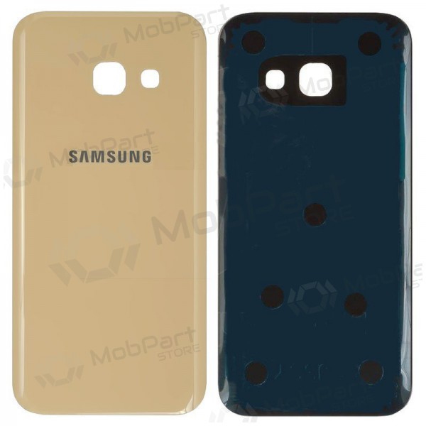 Samsung A320 Galaxy A3 2017 achterzijde batterijcover (goud) (gebruikt graad B, origineel)