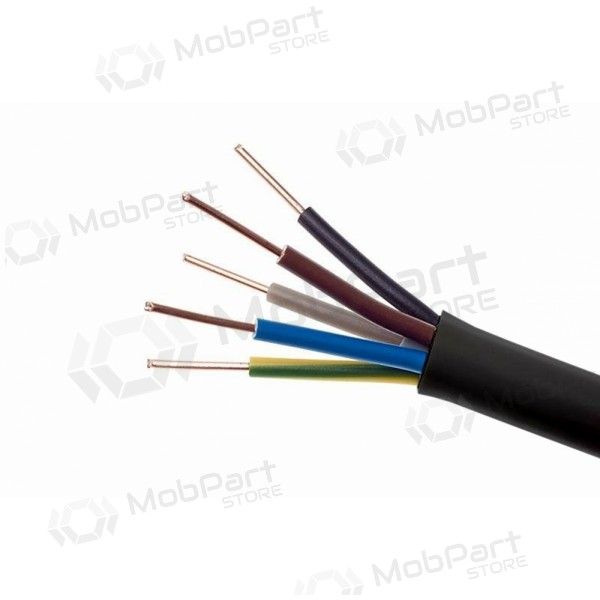 Flexibele kabel Lietkabelis OMY 5x1.5 mm² koperen PVC 100 m rol