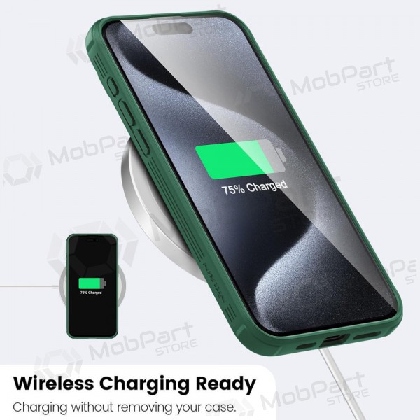 Apple iPhone 15 Plus hoesje Nillkin CamShield Pro (groen)