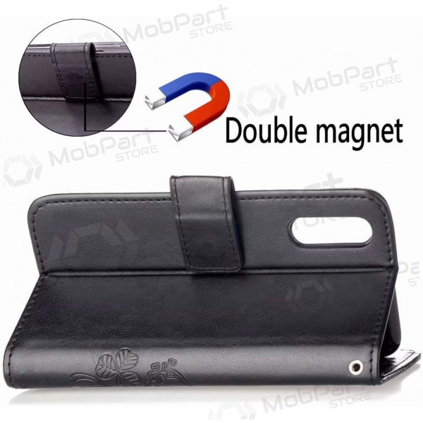 Samsung Galaxy A14 hoesje - Flower Book (zwart)