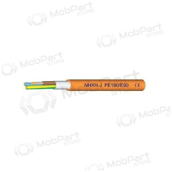 Stroomkabel Eupen NHXH FE-180/E90 5x6 mm² koperen LSZH 0.6/1 kV