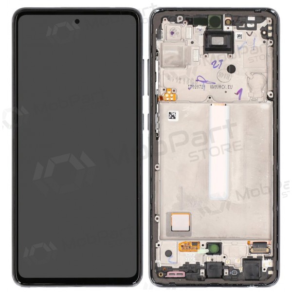 Samsung Galaxy A52 4G / A52 5G scherm (zwart) (met frame) (OLED)