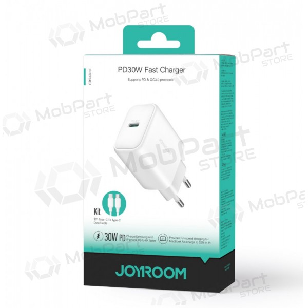 Lader Joyroom JR-TCF24 USB-C PD30W + USB-C to USB-C cable 1.0m wit