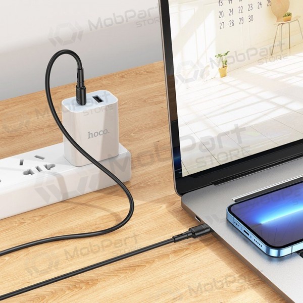 USB kabel Hoco X83 60W Type-C to Type-C 1.0m zwart