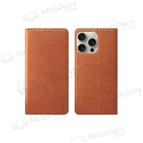 Hoesje HDD Magnetic Wallet Case Samsung S901 S22 5G bruin