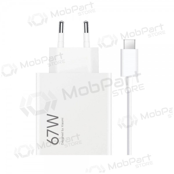 Telefoonoplader Xiaomi HyperCharge Combo BHR9465EU 67 W USB-A USB-C wit