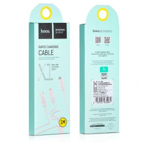 USB-kabel HOCO X1 Rapid - lightning+micro+type-C 1.0m (wit)
