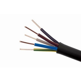 Flexibele kabel Lietkabelis OMY 5x2.5 mm² koperen pvc 100 m rol.