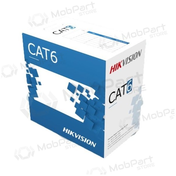 Netwerkkabel Hik-vision UTP 6E (geleider-0.53mm, rol 305m, binnen) DS-1LN6-UE-W