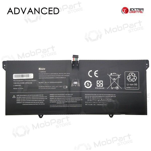Lenovo L16M4P60, 9300mAh laptopbatterij, Advanced