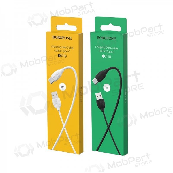 USB kabel Borofone BX19 USB-A to USB-C 1.0m zwart