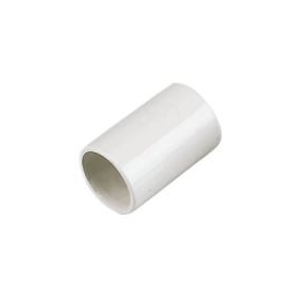 Tiesus sujungimas 25mm vamzdžiams su išplatintu galu, wit (150)