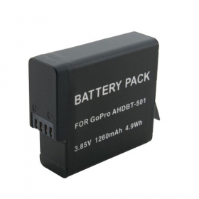 GoPro AHDB-501 accu / batterij (1260mAh)