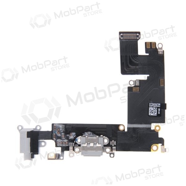 Apple iPhone 6 Plus laadconnector en microfoon - (šviesiai pilka) - (naudota, originali)