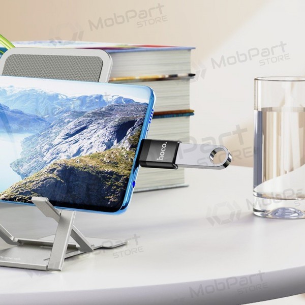USB-C adapter Hoco UA17 USB-C naar USB-A zwart