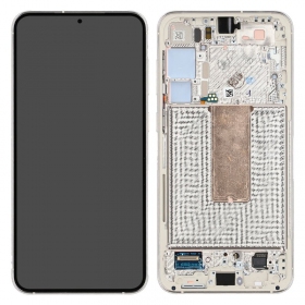 Samsung Galaxy S23+ scherm (crème) (met frame) (origineel)