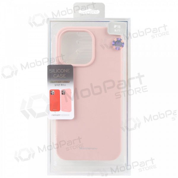 Apple iPhone 14 hoesje Mercury - Silicone Case (zandroze)
