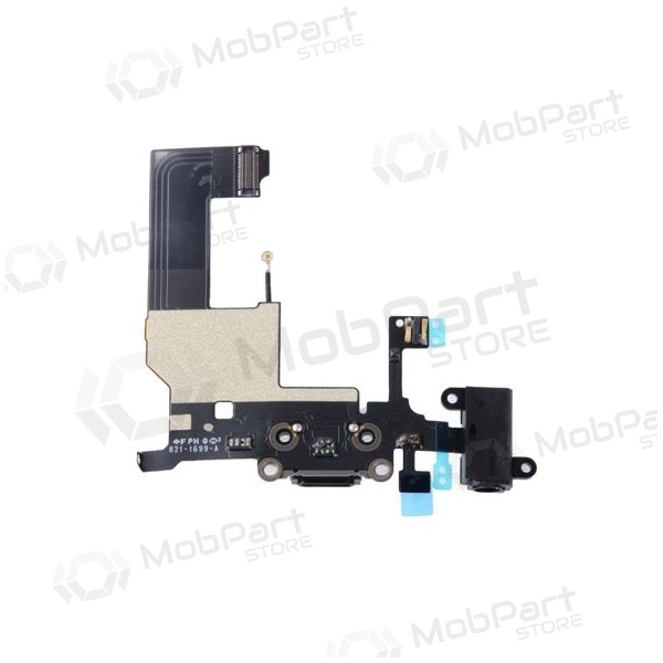 Apple iPhone 5 oplaadpoort en microfoonconnector (zwart)