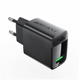 Lader Acefast A90 18W USB-A zwart
