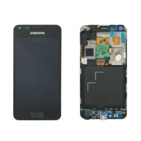 Samsung Galaxy S Advance scherm (zwart) (met frame) (origineel)