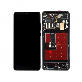 Huawei P30 PRO scherm - juodas - su rėmeliu - OLED