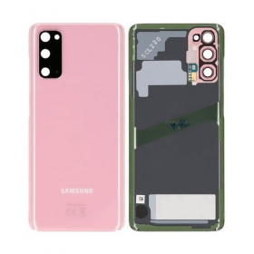 Samsung G981F / G980 Galaxy S20 achterklep batterij roze (Cloud Pink) (gebruikt grade C, origineel)