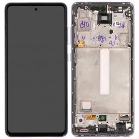Samsung Galaxy A52 scherm (paars) (met frame) (origineel)