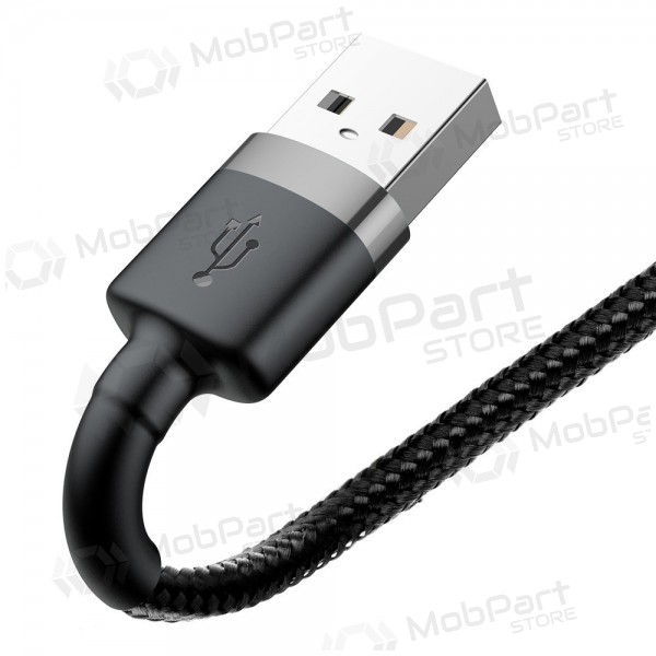 USB kabel Baseus Cafule USB-A to Lightning 1.5A 2.0m grijs-zwart CALKLF-CG1