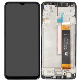 Samsung Galaxy M23, M33, F23 scherm (zwart) (met frame) (Premium)