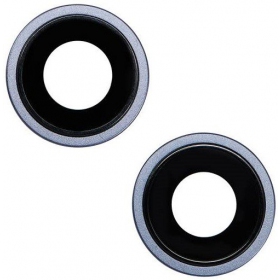 iPhone 14 / 14 Plus cameraglas (2 stuks) (blauw) (met frame)