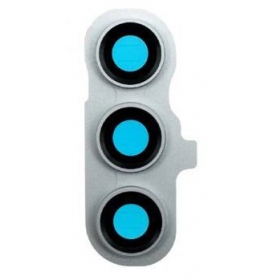 Samsung Galaxy S23 FE cameraglas (met frame) (zilver)