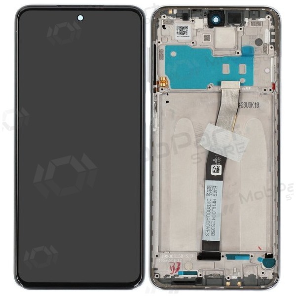 Xiaomi Redmi Note 9 Pro, Note 9S scherm (wit) (met frame) (Premium)