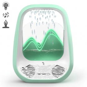 Ontspannende groene bluetooth-luidspreker met RGB-verlichting Relaxing Rain.